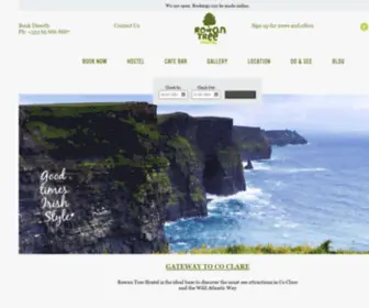 Rowantreehostel.ie(Hostel Accommodation Ennis) Screenshot