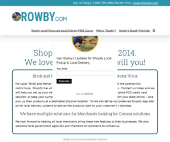 Rowby.com(Shopify Partner) Screenshot