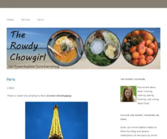 Rowdychowgirl.com(The Rowdy Chowgirl) Screenshot