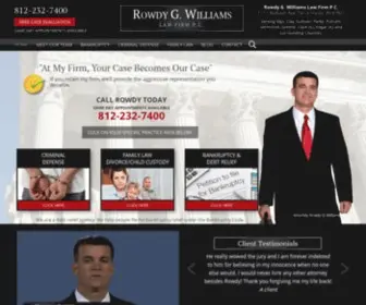 Rowdywilliams.com(Criminal Defense Attorney) Screenshot