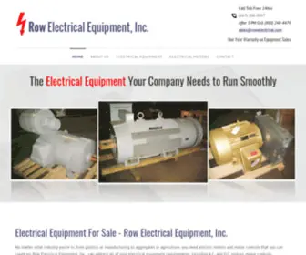 Rowelectrical.com(Row Electrical Equipment) Screenshot