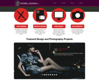 Rowelldesign.com(Los Angeles Photography and Graphic Design) Screenshot