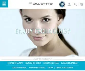Rowenta.es(Tecnología a tu servicio) Screenshot