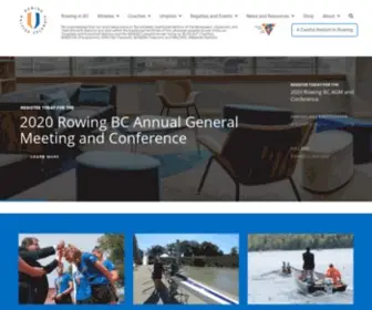 Rowingbc.ca(Rowing British Columbia) Screenshot