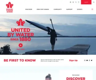 Rowingcanada.org(Rowing Canada Aviron) Screenshot