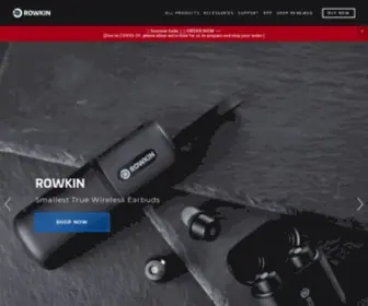 Rowkin.com(The World's Smallest True Wireless Earbuds Bluetooth Headphone) Screenshot