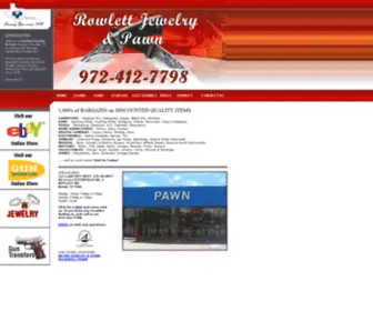 Rowlettpawn.com(Rowlett Jewelry & Pawn serving our Rowlett) Screenshot