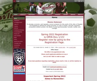 Rowlettsoccer.org(Rowlettsoccer) Screenshot