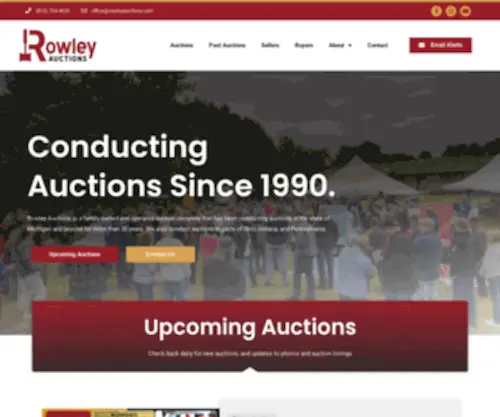 Rowleyauctions.com(Rowley Auctions) Screenshot