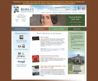 Rowleylibrary.org(Rowley Public Library) Screenshot