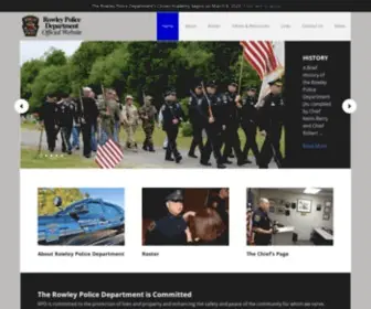 Rowleypolice.com(Rowley Police Department) Screenshot