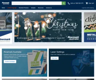 Rowmark.com.au(Rowmark Australia Engraving Supplies for Laser & Rotary Engraving) Screenshot