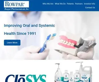 Rowpar.com(Rowpar Pharmaceuticals) Screenshot