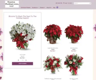 Roxanasflowers.com(Flower Delivery by Roxana Multiservices LLC) Screenshot