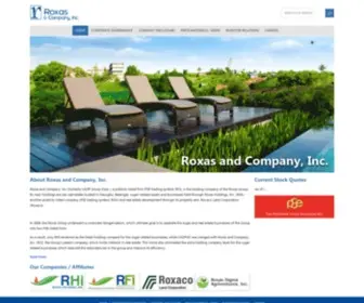 Roxascompany.com.ph(Roxas and Company Inc) Screenshot