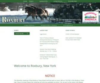 Roxburyny.com(Town of Roxbury) Screenshot