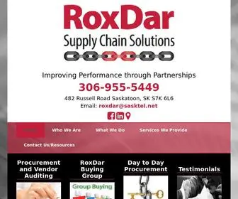 RoxDar.com(RoxDar Supply Chain Solutions) Screenshot