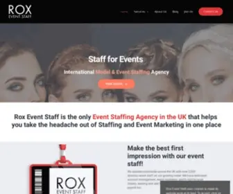 Roxeventstaff.com(Rox Event Staff) Screenshot