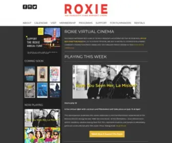 Roxie.com(San Francisco's historic) Screenshot