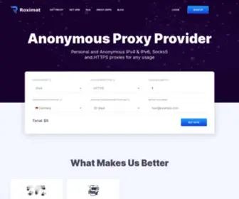 Roximat.com(Buy Cheap Proxy) Screenshot