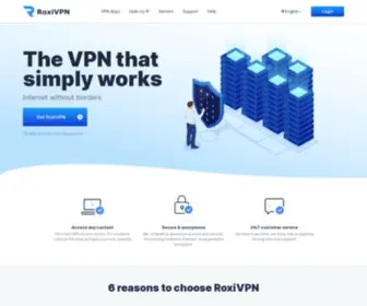 RoxiVPN.com(RoxiVPN) Screenshot