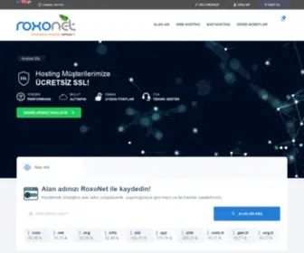 Roxonet.com(Roxonet Internet Hizmetleri) Screenshot