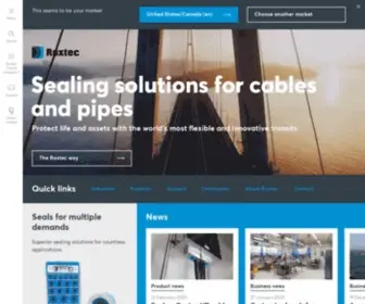 Roxtec.com(Sealing solutions for cables and pipes) Screenshot