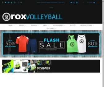Roxvolleyball.com(Rox Volleyball Performance Indoor & Beach Volleyball Apparel & uniform) Screenshot