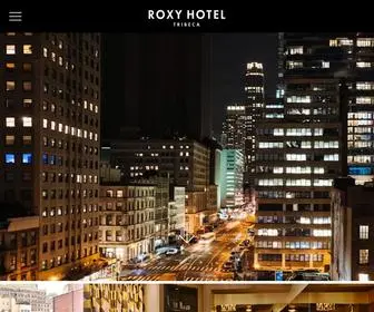 Roxyhotelnyc.com(The Roxy Hotel) Screenshot