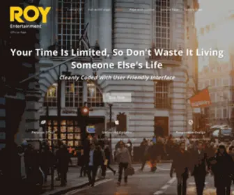 Roy-Entertainment.com(Official Page) Screenshot