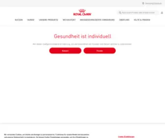 Royal-Canin.de(Startseite) Screenshot