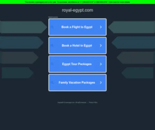 Royal-Egypt.com(الرئيسة) Screenshot