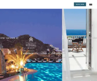 Royal-Myconian.gr(The leading luxury hospitality experience on Mykonos) Screenshot