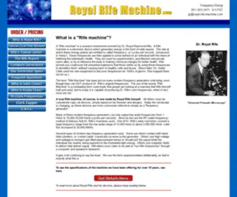 Royal-Rife-Machine.com(Royal Rife machine) Screenshot