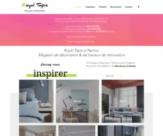 Royal-Tapis.be(Magasin de Décoration & Travaux de Rénovation) Screenshot