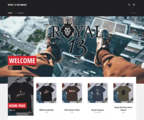 Royal13Thebrand.com(Create an Ecommerce Website and Sell Online) Screenshot