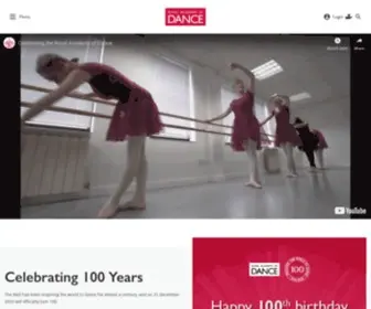 Royalacademyofdance.org(The Royal Academy of Dance (RAD)) Screenshot