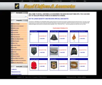 Royalacc.com(Manufacturers & Exporters of Uniform & Accessories) Screenshot