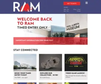 Royalalbertamuseum.ca(Royal Alberta Museum) Screenshot