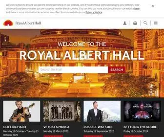 Royalalberthall.com(Royal Albert Hall) Screenshot