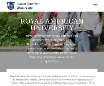 Royalamericanuniversity.college(Royal American University) Screenshot