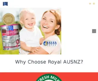 Royalaustralia.com(Australian Made Infant Formula) Screenshot