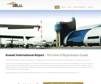 Royalaviation.aero(Royal Aviation Kuwait) Screenshot