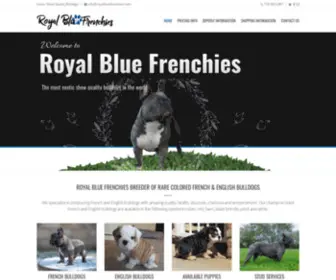 Royalbluefrenchies.com(Royal Blue Frenchies) Screenshot