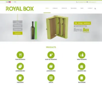 Royalbox.it(Royal Box Cartotecnica Bari Puglia) Screenshot