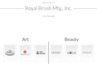 Royalbrush.com(Royal Brush Mfg) Screenshot