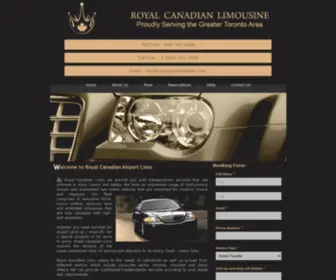 Royalcanadianlimo.com(Pearson Airport Limousine) Screenshot