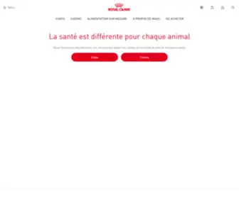 Royalcanin.fr(Royal Canin France) Screenshot