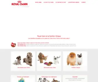 Royalcanin.ma(Nutrition santé sur mesure pour chats et chiens) Screenshot