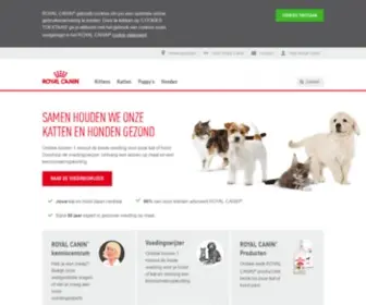 Royalcanin.nl(Gezondheidsvoeding op maat voor katten en honden) Screenshot